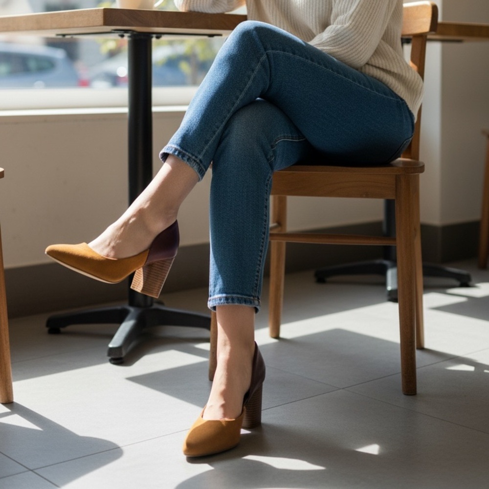 Nine West Charles D’Orsay Block Heels